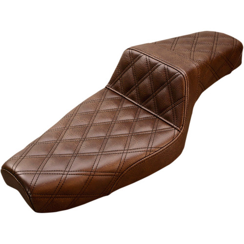 Saddlemen Full LS Step Up Seat for 2004-2023 Harley Sportster - Brown