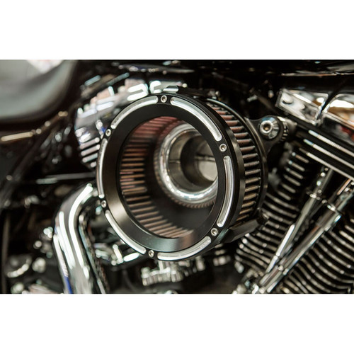 Trask Assault Charge High-Flow Air Cleaner for 2008-2017 Harley Twin Cam Electronic Throttle - Reverse Cut