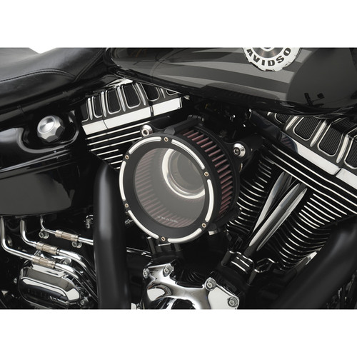 Trask Assault Charge High-Flow Air Cleaner for 2008-2017 Harley Twin Cam Electronic Throttle - Reverse Cut
