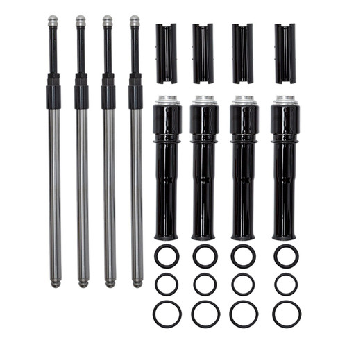 S&S Quickee Pushrod Kit with Covers for 1999-2017 Harley Twin Cam - Gloss Black