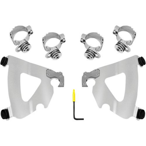 Memphis Shades Road Warrior Fairing Trigger-Lock Mounting Kit for 1991-2005 Harley Dyna