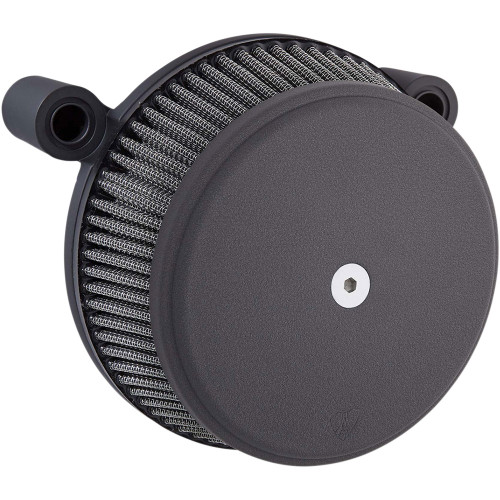 Arlen Ness Big Sucker Air Cleaner Kit w/ Synthetic Filter for 1999-2017 Harley Twin Cam Cable Throttle - Wrinkle Black