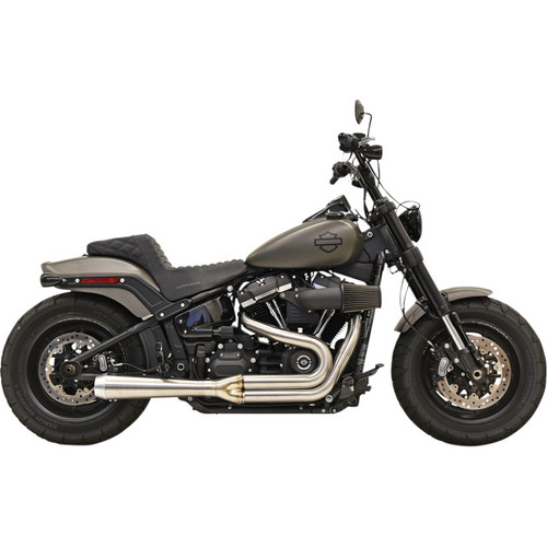 Bassani Road Rage Stainless Exhaust for 2018-2023 Harley Fat Bob and Slim