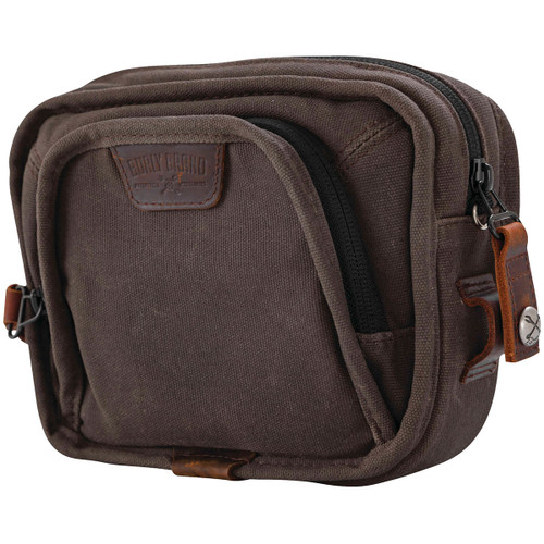 Burly Handlebar Bag - Dark Oak Waxed Canvas