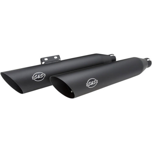 S&S Slash-Cut Mufflers Race Only for 2018-2024 Harley Softails* - Black