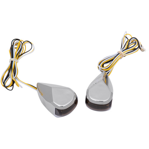 Alloy Art LED Driving/Turn Signal Lights for Harley Touring - Chrome