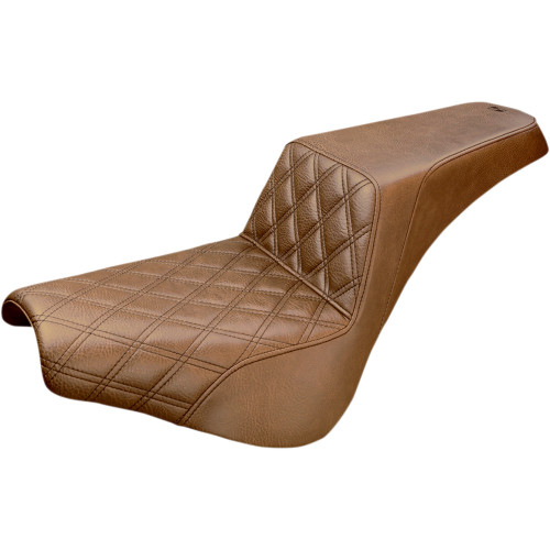 Saddlemen Front LS Step-Up Seat for 2018-2024 Harley FXST/FXBB - Brown