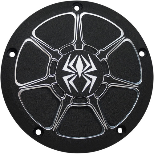 Rekluse Derby Cover for 1999-2018 Harley Big Twin - Wrinkle Black