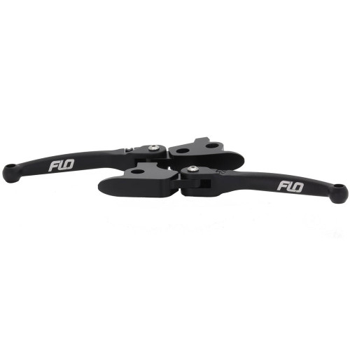 Flo Motorsports MX Style Adjustable Hand Levers for 2017-2020 Harley Touring - Black