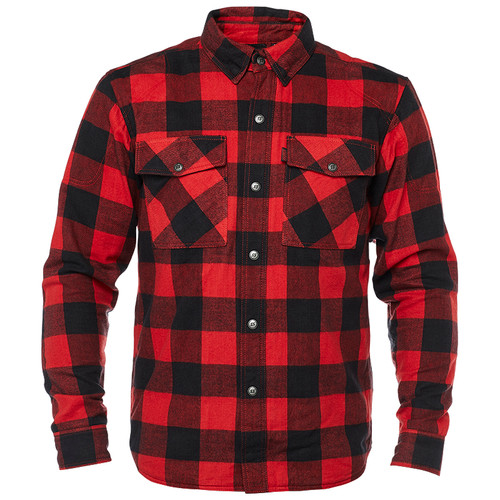 Speed and Strength Dropout Black/Red Armored Moto Flannel Shirt - Get ...