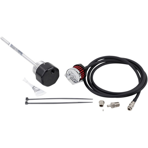 Feuling Vented Dipstick for 2017-2023 Harley Touring - Black