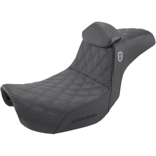 San Diego Customs Pro Series Performance Gripper Backrest Version Seat for 2006-2017 Harley Dyna - Black