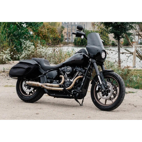 Heritage Softail Deluxe Hard Saddlebags For Harley Softail Leather