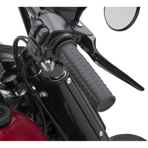 Roland Sands Traction Grips for Harley Dual Cable - Black Ops