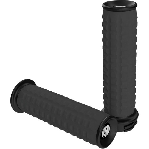 Roland Sands Traction Grips for Harley Electronic Throttle - Black