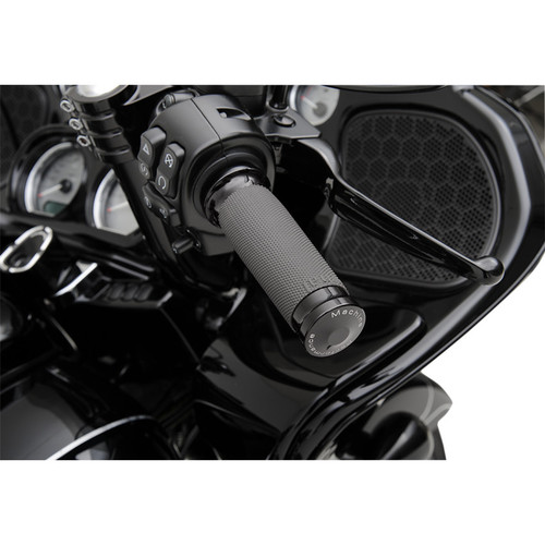 Performance Machine Contour Renthal Grips for Harley Electronic Throttle - Black