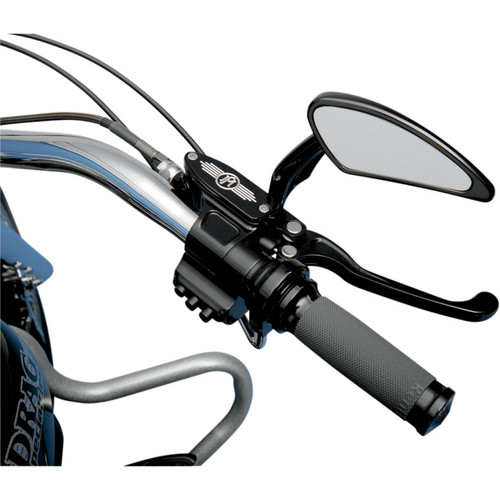 Performance Machine Contour Renthal Grips for Harley Dual Cable - Black