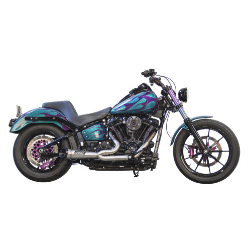 Two Brothers Racing Shorty Turnout Exhaust for 2018-2023 Harley Softail* - Stainless