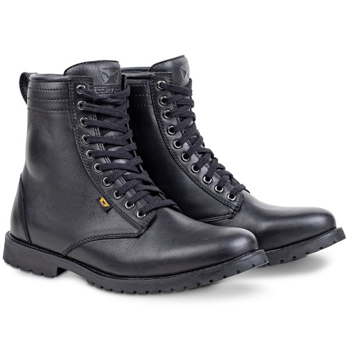 Cortech Executive Black Leather Motorcycle Boots - Get Lowered Cycles
