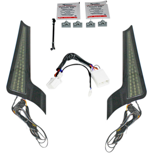 Custom Dynamics Fascia LED Panels for 2006-2009 Harley Street Glide - Black