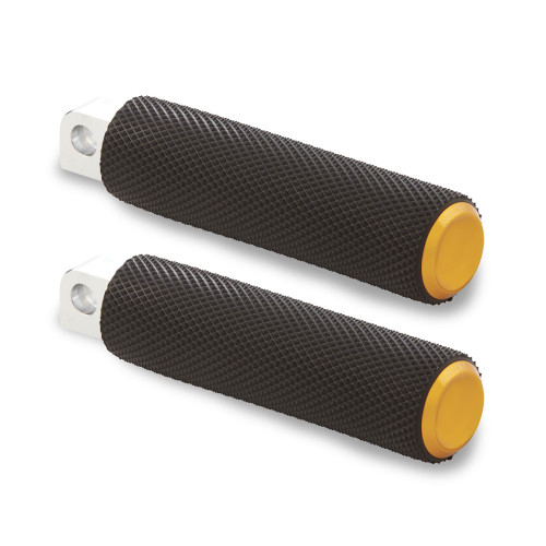 Arlen Ness Knurled Fusion Foot Pegs for Harley - Gold