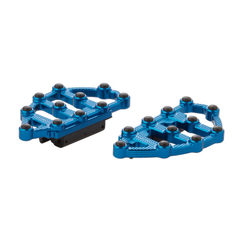 Arlen Ness MX Passenger Floorboards for 1986-2023 Harley Touring - Blue