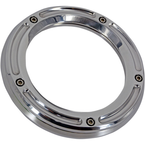 Trask Assault Derby Cover for 2016-2024 Harley Touring - Chrome