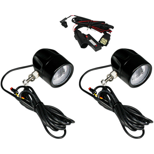 Custom Dynamics Probeam LED Halo Fog Lights for 2014-2023 Harley Touring - Black