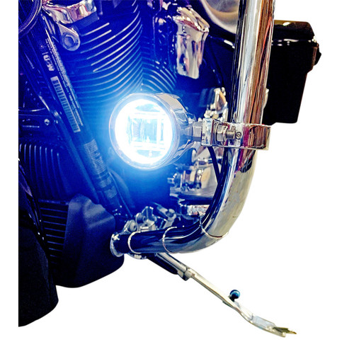 Custom Dynamics Probeam LED Halo Fog Lights for 2010-2013 Harley FLHX/FLTRX - Chrome