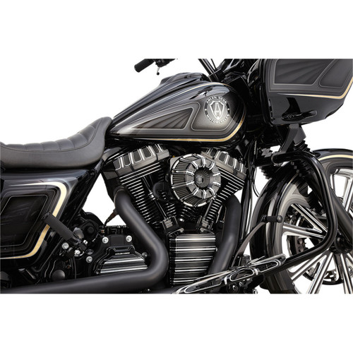 Arlen Ness Deep Cut Inverted Air Cleaner for 2017-2023 Harley M8 - Black