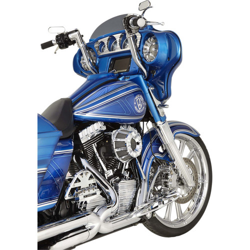 Arlen Ness 10-Gauge Inverted Air Cleaner for 2008-17 Harley Twin Cam Electronic Throttle - Chrome