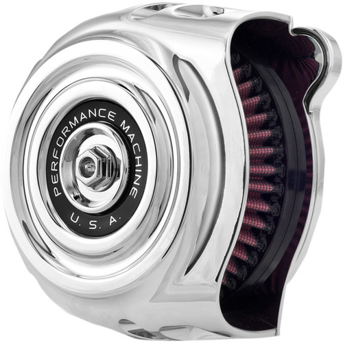 Performance Machine Vintage Air Cleaner for 2017-2023 Harley M8 - Chrome