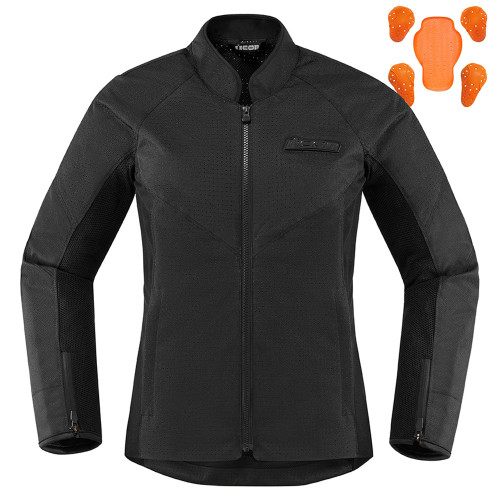 Icon Hooligan Women's Perforated Jacket - Black