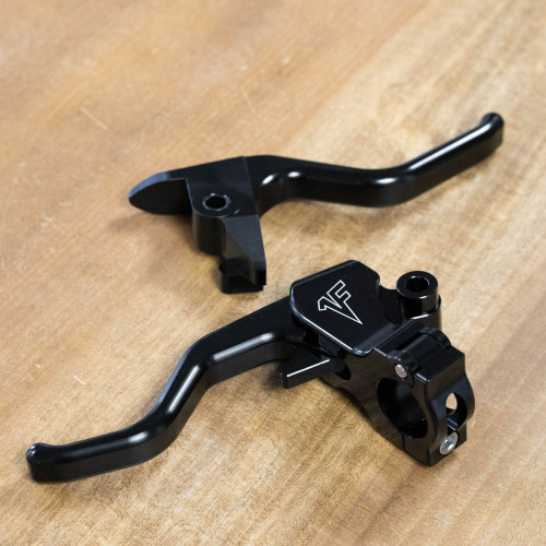 1FNGR Easy Pull Clutch and Brake Lever Kit for 1996-2017 Harley* - Black