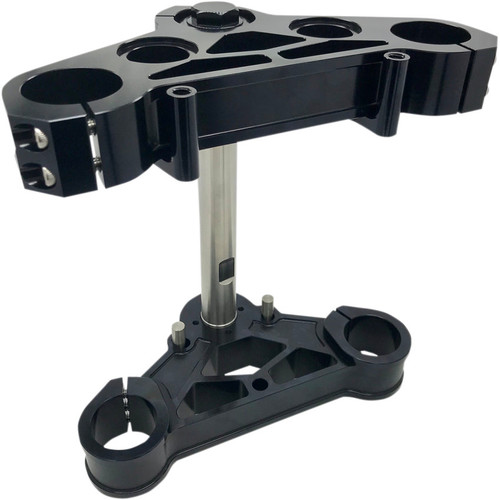 Pro-One 39mm Triple Trees for Harley Dyna/FXR and XL Models - Black