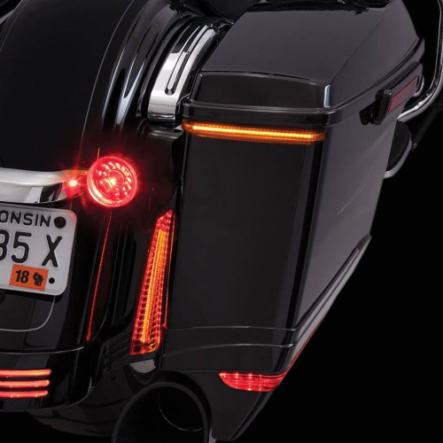 Ciro Bag Blade Lights for 2014-2023 Harley Touring - Amber