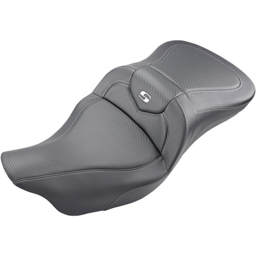 Saddlemen Road Sofa Seat for 2009-2023 Harley Tri-Glide - Carbon Fiber