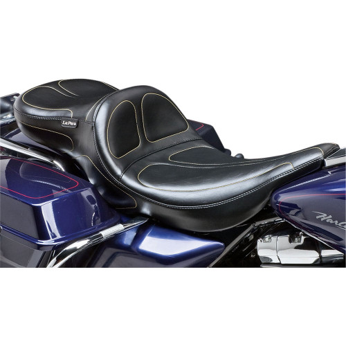 LePera Maverick Daddy Long Legs Seat for 2002-2007 Harley FLHT/FLTR - Stitch