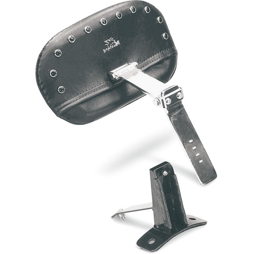 Mustang Driver Backrest Kit for 1997-2008 Harley FLHR/FLHX - Black Studs