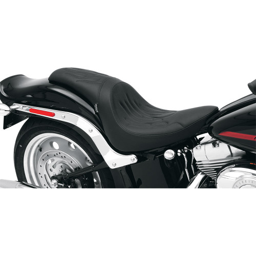 Drag Specialties Predator Seat for 2006-2017 Harley Softail FXST/FLSTSB/FLSTF - Flame Stitch