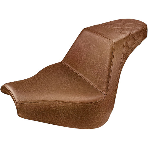 Saddlemen Rear LS Step-Up Seat for 2018-2024 Harley Softail Breakout - Brown