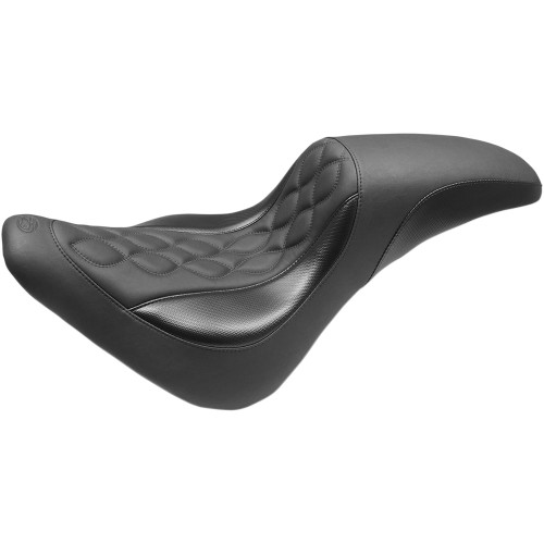 Mustang Tripper Fastback Seat for 2018-2024 Harley Softail FLSL/ FLDE - Double Helix