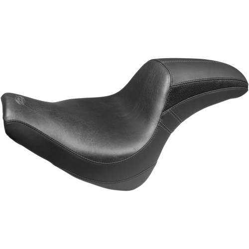 Mustang Tripper Fastback Seat for 2018-2024 Harley Softail Fat Bob - Smooth