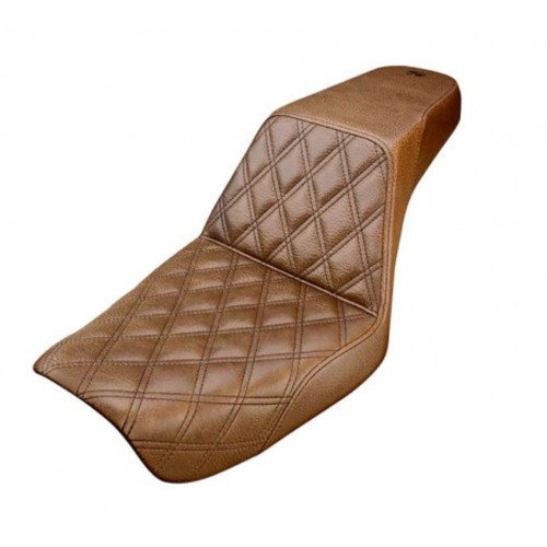 Saddlemen Brown Step Up Front LS Seat for 1991-1995 Harley Dyna