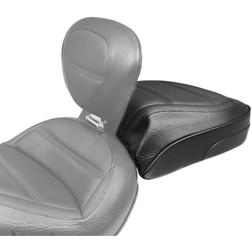 Mustang Rear Touring Seat for Mustang Solo w/ Backrest for 2018-2024 Harley Softail Slim FLSL - Quad Stitch