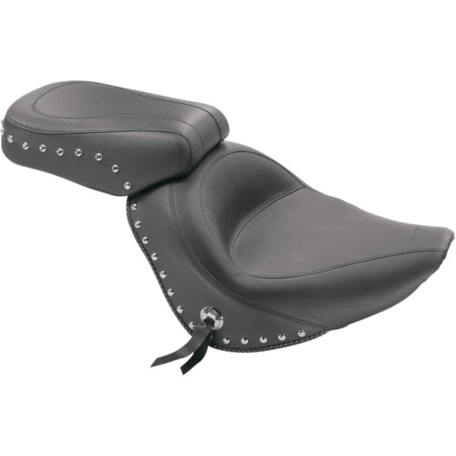 Mustang Wide Rear Seat for 2006-2017 Harley Softail FXST/FLST - Studded