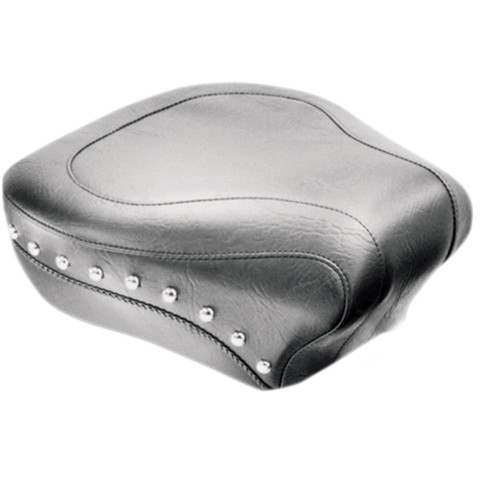 Mustang Wide Rear Seat for 2000-2015 Harley Softail FLSTC/FLSTS - Studded