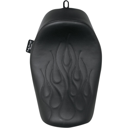 Danny Gray Buttcrack Seat for 2006-2017 Harley Dyna - Flame Stitch