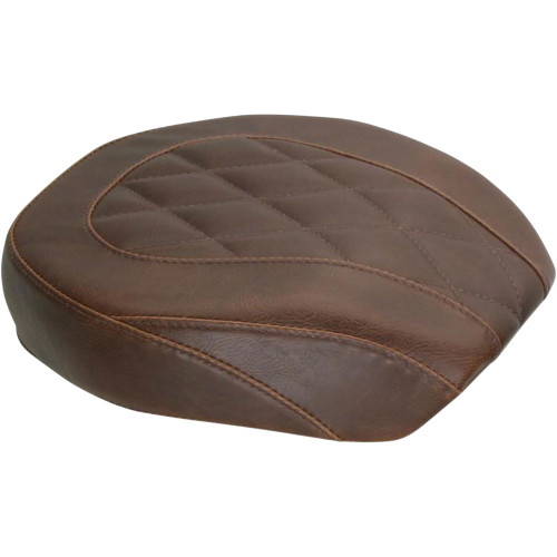 Mustang Brown Wide Tripper Rear Seat for 2006-2017 Harley Dyna - Diamond