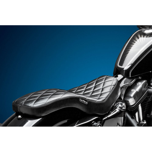 LePera Cobra Seat for 2004-2022 Harley Sportster XL - Diamond